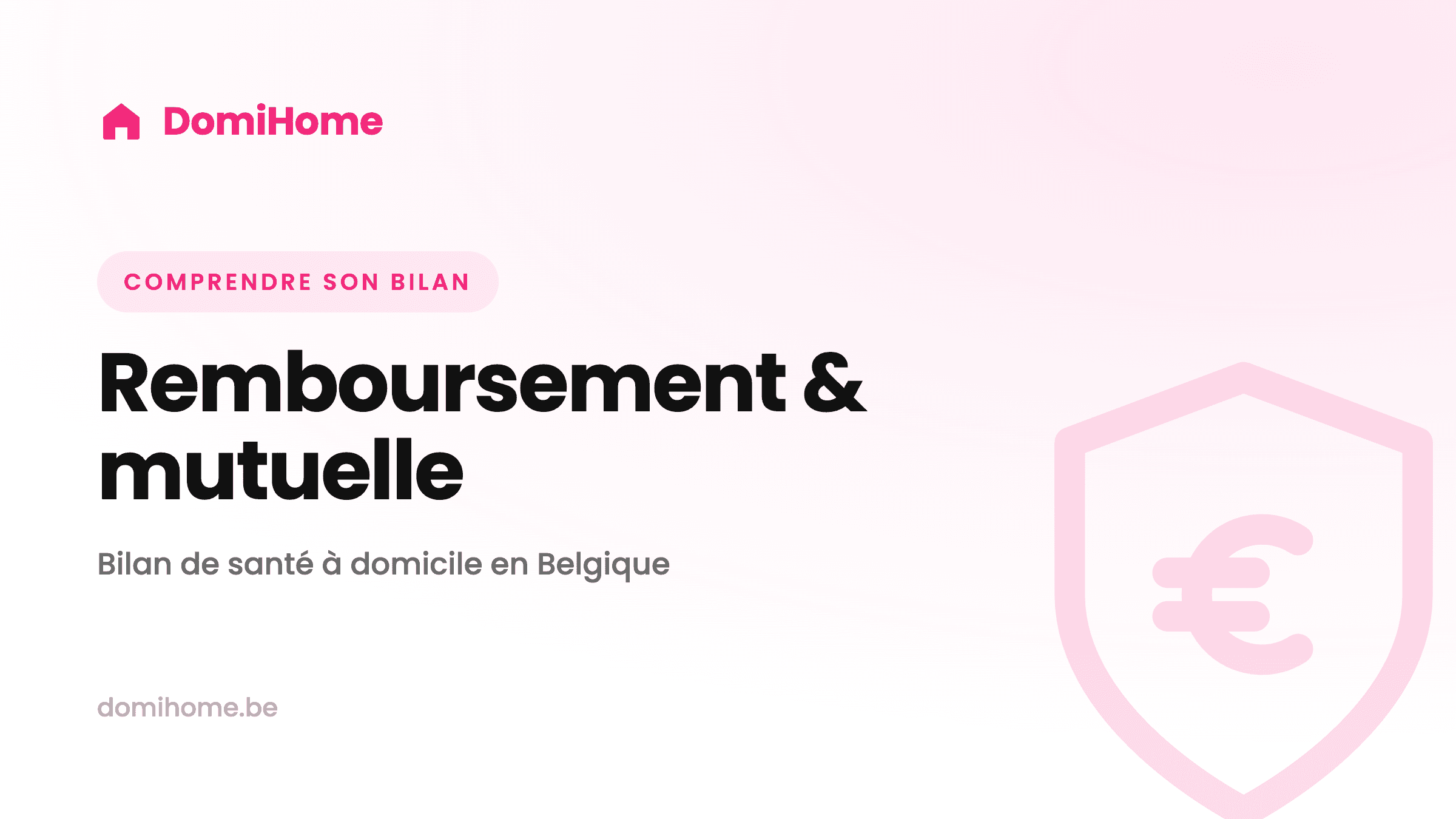 Illustration DomiHome : remboursement et mutuelle d'un bilan de santé à domicile.