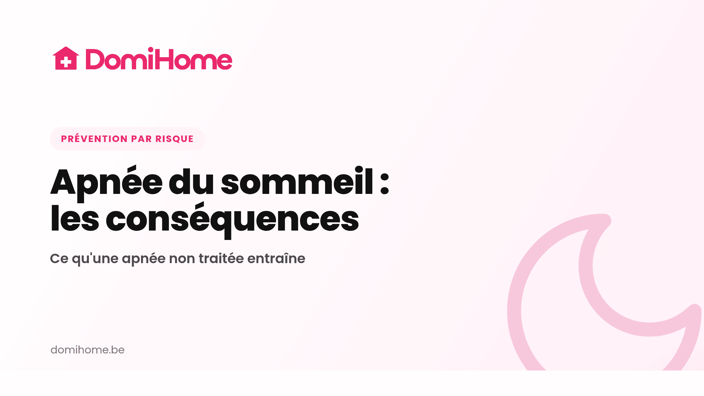 Illustration DomiHome : conséquences de l'apnée du sommeil.