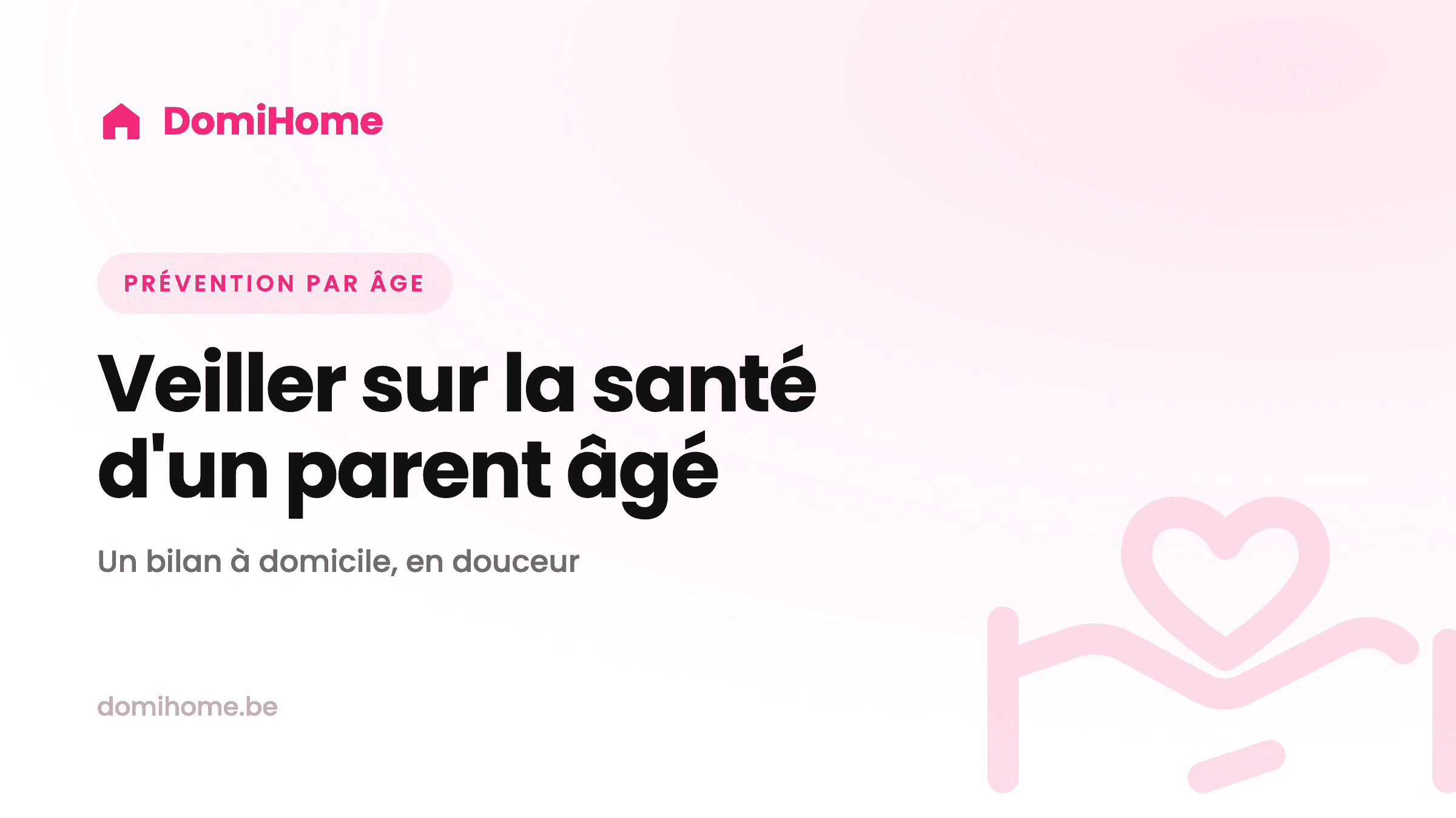 Illustration DomiHome : veiller sur la santé d'un parent âgé à domicile.