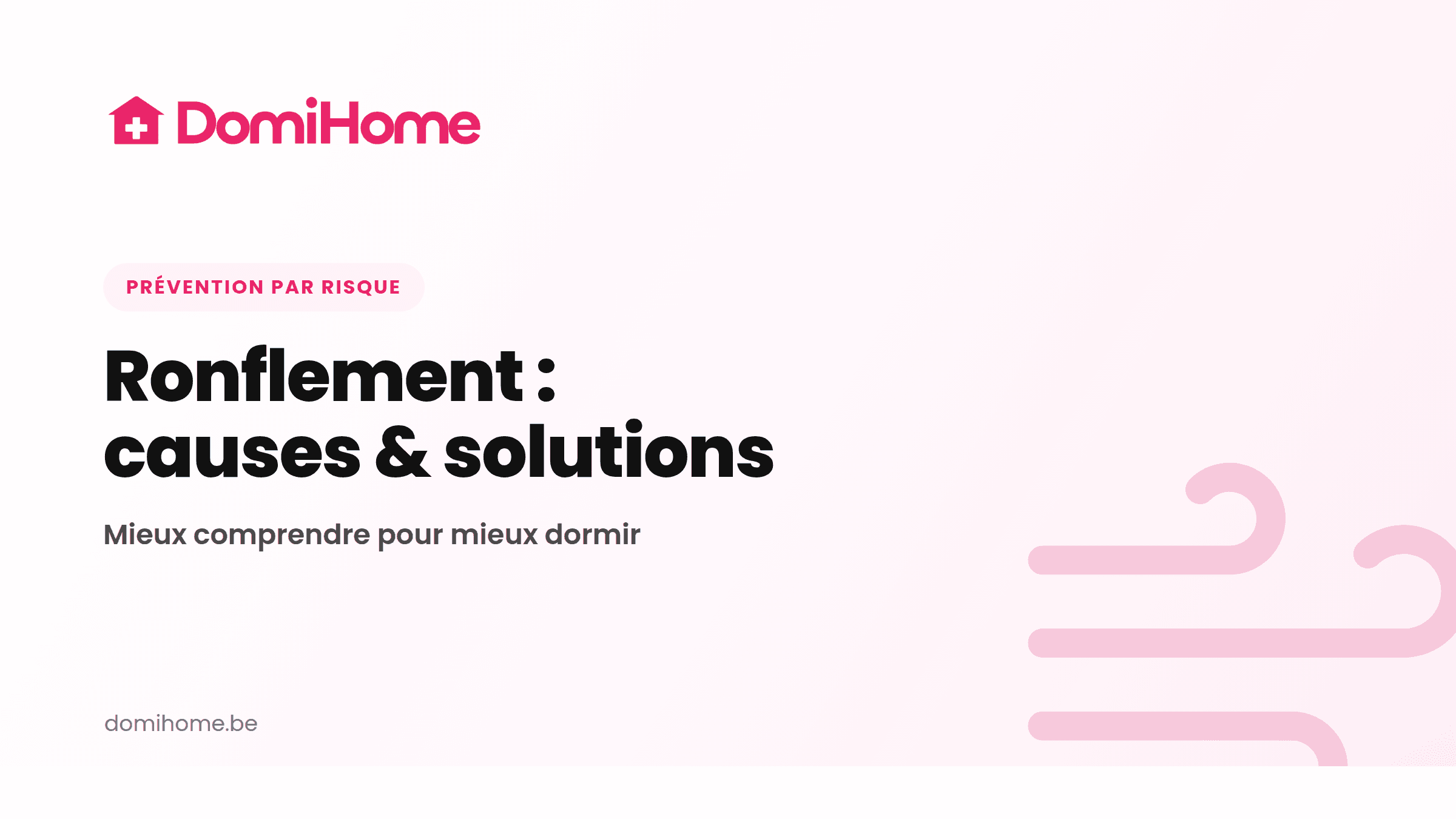 Illustration DomiHome : ronflement, causes et solutions.